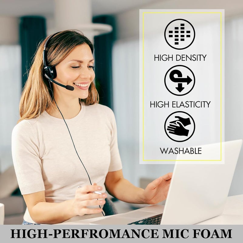 ANKOMN 10 Pack Foam Mic Covers for Wireless Laval.operations Microphones - 1.4" Ball-Type Windscreen for Clear Audio, Fits Podcasting, Vlogging, Interviews - Image 4